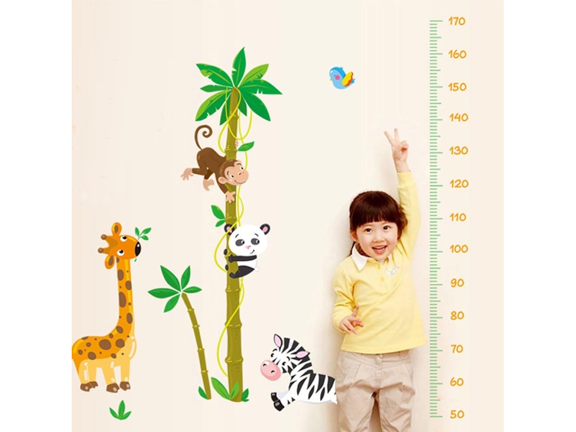 MEOIRUERY Tabla de crecimiento infantil, tabla de altura de lienzo para pared, resistente a las manchas y al moho, extraíble, para decoración de habitaciones in