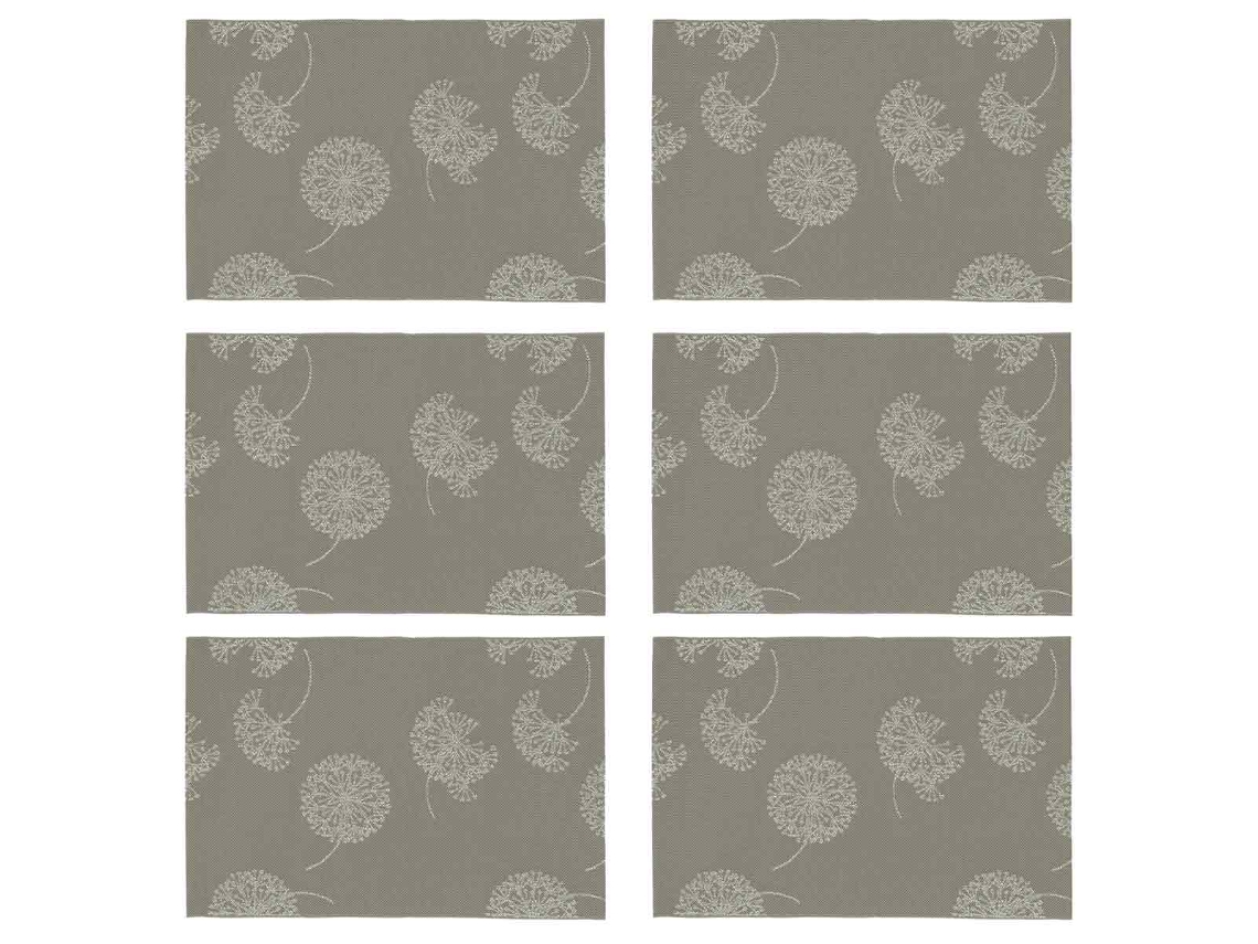 Set de 6 alfombras minimalistas impermeables y antideslizantes, fáciles de limpiar. TRUYUETY