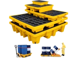 Bandeja De Contención De Derrames, Bandeja Modular De Polietileno Para Bidones.