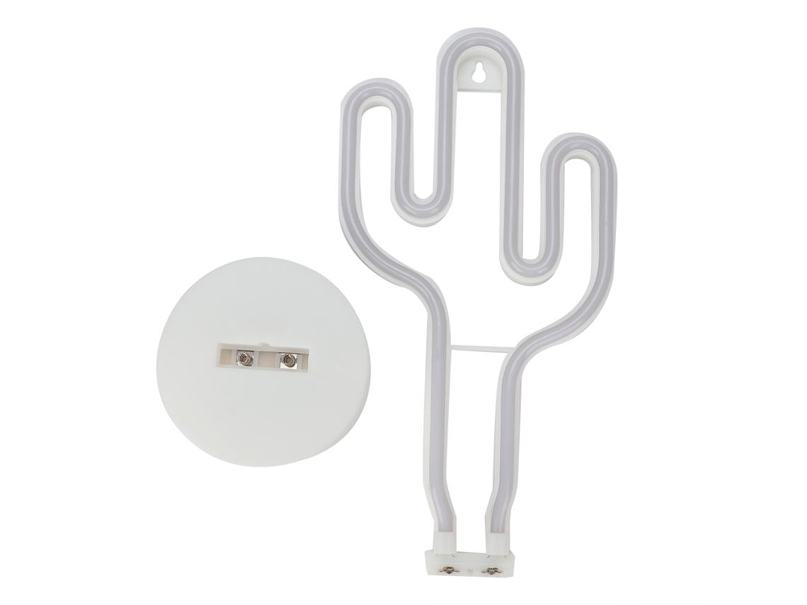 Rebe-luz Led Decorativa De Mesa Con Base Redonda Y Forma Única De Cactus Para Hogar
