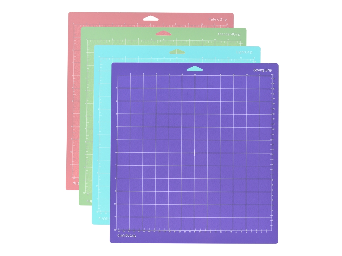 Tapete De Corte Adhesivo Antideslizante De 30 X 30 Cm (12 X 12 Pulgadas) Con Cuadrícula, 4 Unidades, Para Máquina De Corte Silhouette Cameo Explore.