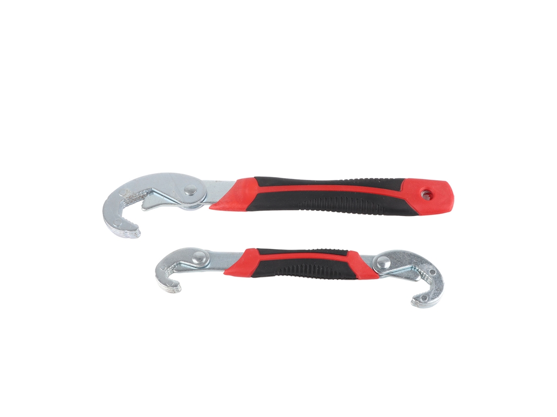 Llave Multifuncional De Acero, 2 Piezas, Con Dientes Finos Y Amplia Apertura, Para Reparación De Grifos.