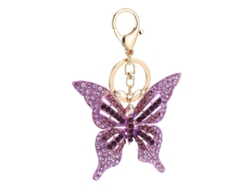 2026rebe-llavero Mariposa Linjou Colgante De Aleación Regalo Para Mujeres Púrpura
