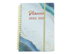 RNEMITERY Agenda 2025 Tapas Duras, Planificador Diario y Semanal 2025-2027, Calendario de Citas, Tamaño Aprox. A5 (21 x 15 cm)