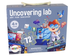 Rompecabezas para niños: Rompecabezas de laboratorio de ciencias de 72 elementos B.active