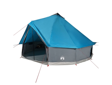 Tienda de campaña familiar tipi 8 personas VIDAXL impermeable azul