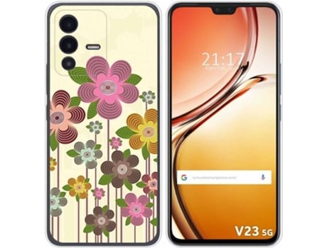 Carcasa para Vivo V23 5G TUMUNDOSMARTPHONE Dibujos Primavera En Flor Multicolor