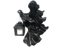 Estatua Del Mensajero Del Infierno Con Linterna, Adorno Decorativo De Resina Para Halloween Para Jardín Y Hogar