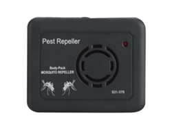 Mini repelente de mosquitos electrónico ultrasónico portátil para uso en interiores y exteriores.