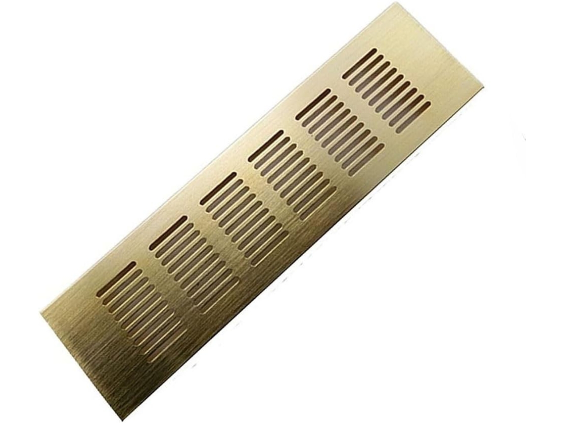 Rejilla De Ventilación, Cubierta Cuadrada Aleación Aluminio Plateado 200 Mm Ancho Para Ventilación Armarios...