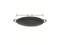 Frigideira Redonda Antiaderente Estilo Coreano , Ideal para Churrasco, Viagens Ao Ar Livre e Acampamentos. MDUG (28 Cm)