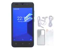 Smartphone Desbloqueado Com Reconhecimento Facial 5.0 Polegadas Android 12 Tela Hd 4gb Ram 32gb Rom 6800mah Azul