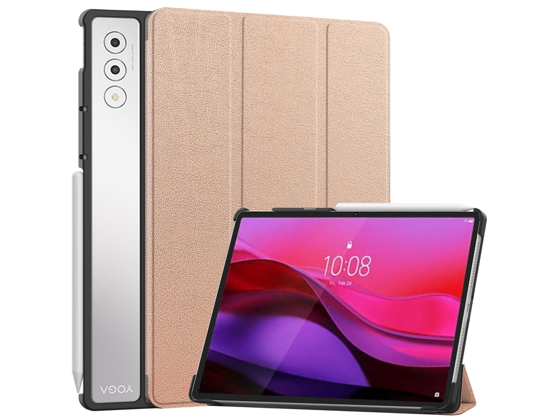 Capa Para Lenovo Yoga Pad Pro 12.7 Polegadas Ouro Rosa