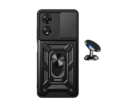 Funda Carro Military Defender Slide Window Antiimpacto para Oppo Oppo A60 PHONECARE Negro