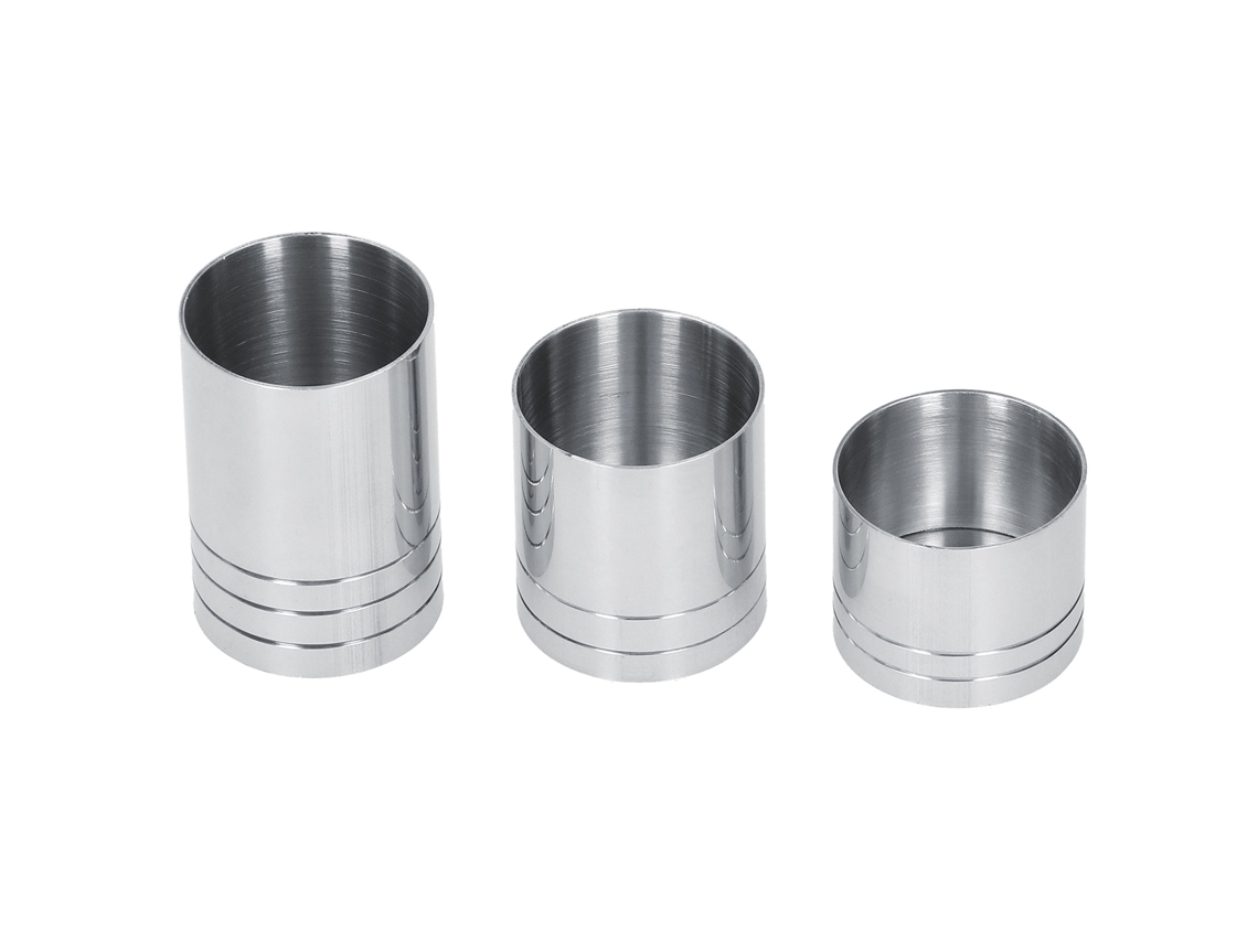MEOIRUERY Set de Herramientas para Bartender con Vaso Medidor de Acero Inoxidable (25ml 35ml 50ml)