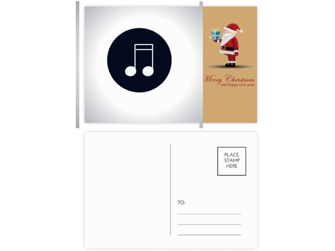 Besportble Juego De Doble Corchea Con Notas Musicales De Papá Noel Y Estudio 14,6 X 9,8 Cm
