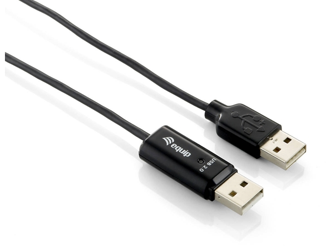 Cable USB EQUIP (USB - USB - 1.8 m - Negro)