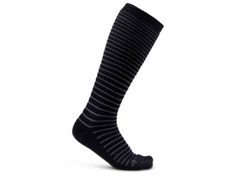 Calcetines para Hombre CRAFT Warm Comfort Negro para Corrida (EU 37 - 39)