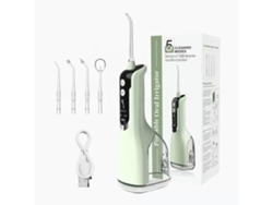 DIGITALLAB Irrigador Bucal Dental Jet Agua 5 Velocidades 330Ml Ipx7 Verde