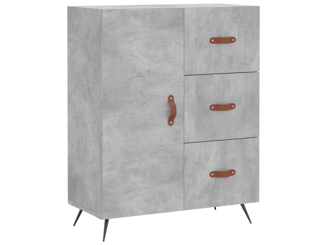 Lovely Home Aparador 69,5X34X90 Cm Madera Procesada Gris Cemento