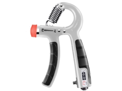Entrenador de fortalecimiento de agarre de mano, contador de números, ejercitador de muñeca, antebrazo, dedos, 5-60 kg, exprimidor ajustable, entrenamiento, gris Gertiz