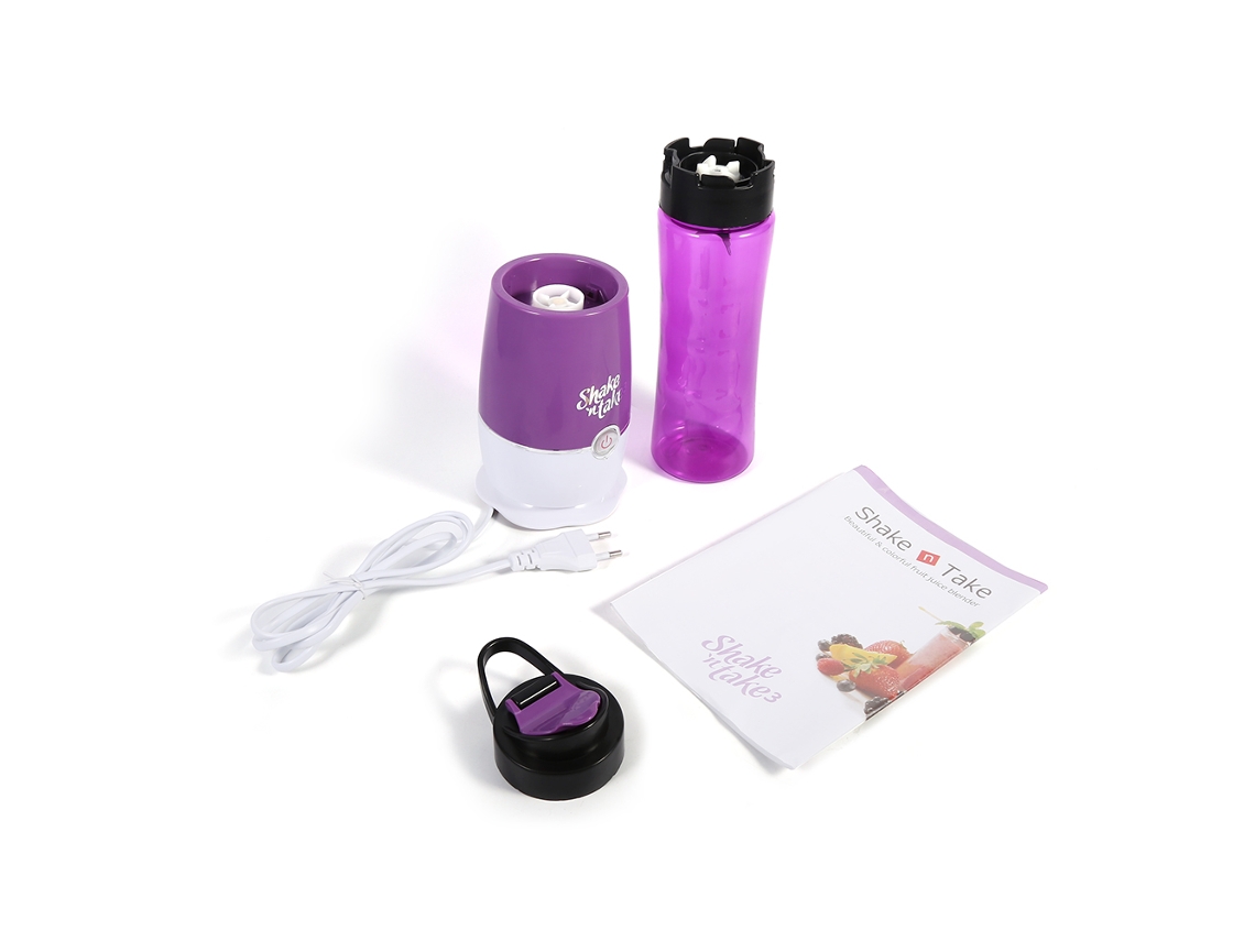 MEOIRUERY Mini Exprimidor Multifuncional Eléctrico Botella Portátil Deportiva Morada