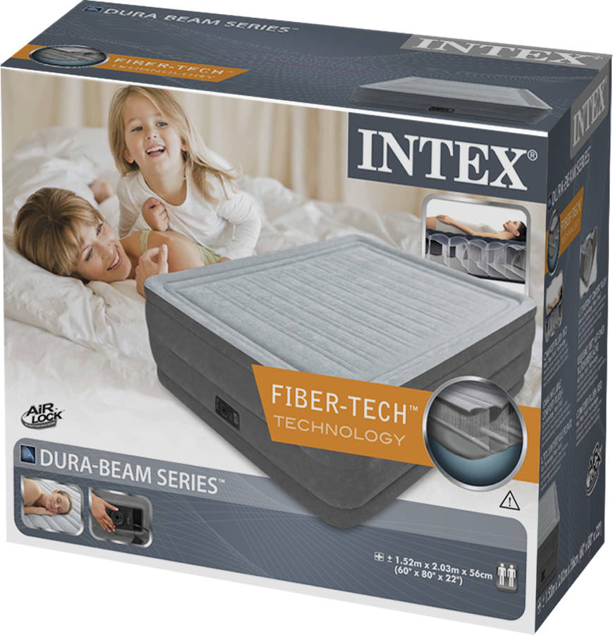 Colchón Hinchables INTEX Fibertech Comfort Plush 152x203x56cm (152x203x56cm)