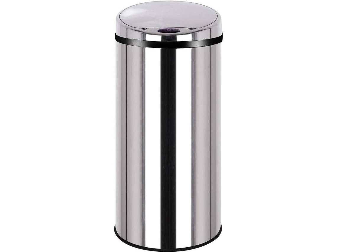 Cubo de Basura KITCHEN MOVE (Gris - Acero - 42 L)