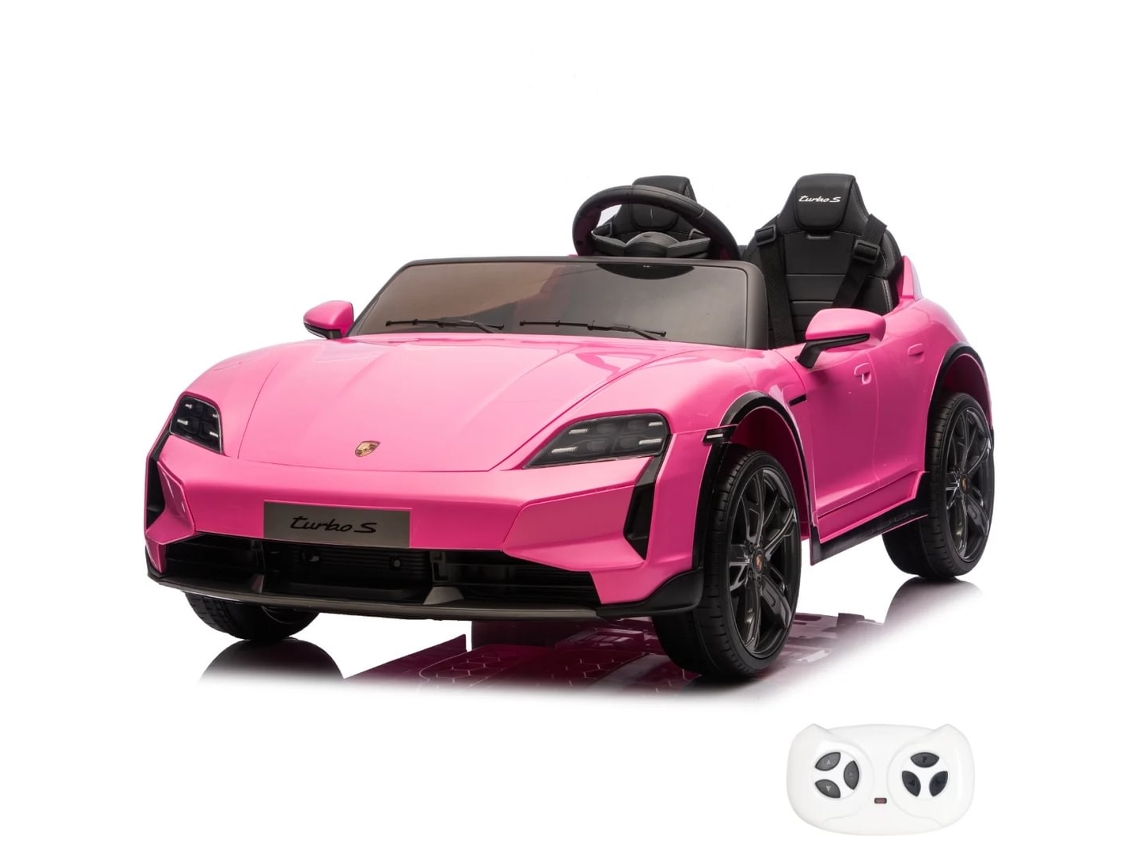 Vehículo Eléctrico Para Niños 24v - Porsche Taycan Turbo S - 2 Plazas - 2 A 6 Años - Rosa