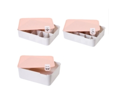 Cajas apilables para guardar sujetadores y ropa interior con tapa, rejilla, cajón, armario y valla - Accesorios de almacenamiento