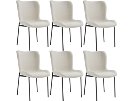 6er set silla acolchada Tessa, ergonómica TECTAKE