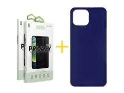 Conjunto de Protectores de Pantalla Templado Antiespia para iPhone 16 Pro Max GANDY Azul (2un)