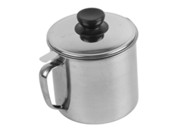 Filtro De Aceite A Prueba De Fugas De Acero Inoxidable 304 De 1,3 L Para Cocinas Domésticas Y De Restaurantes.
