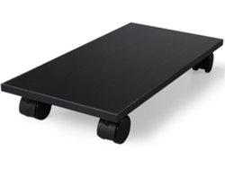 Soporte ajustable para torre de ordenador con ruedas multidireccionales y frenos, carro móvil. SFUSHOS