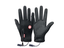 Negrosxltengoo Guantes Invierno Pantalla Táctil Calefactables Usb Impermeables Cortavientos Actividades Aire Libre