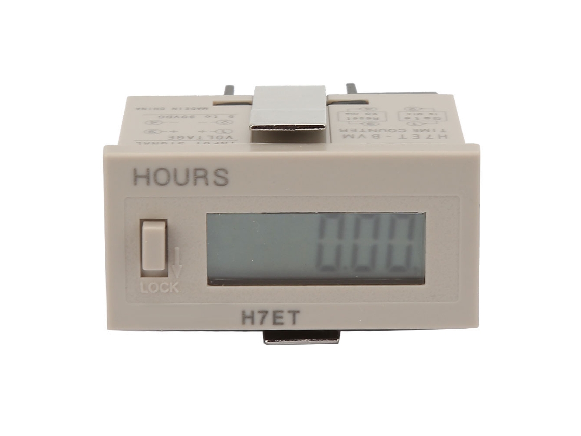 Contador eléctrico digital LCD de 6 dígitos, 5-30 V CC