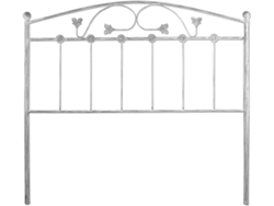 Cabecero de Forja FACTORY MUEBLES Manchego, Blanco Plata Cama de 135 cm (140 cm x 125)