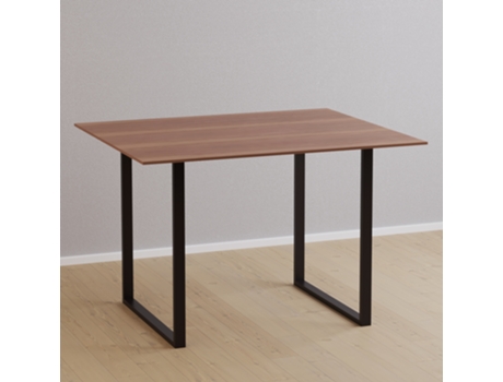 Juego de 2 Patas de Mesa [EN.CASA] Holsted (Acero - 70 x 57 cm - Negro Mate)