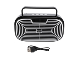 Altavoz inalámbrico con radio FM y pantalla LED