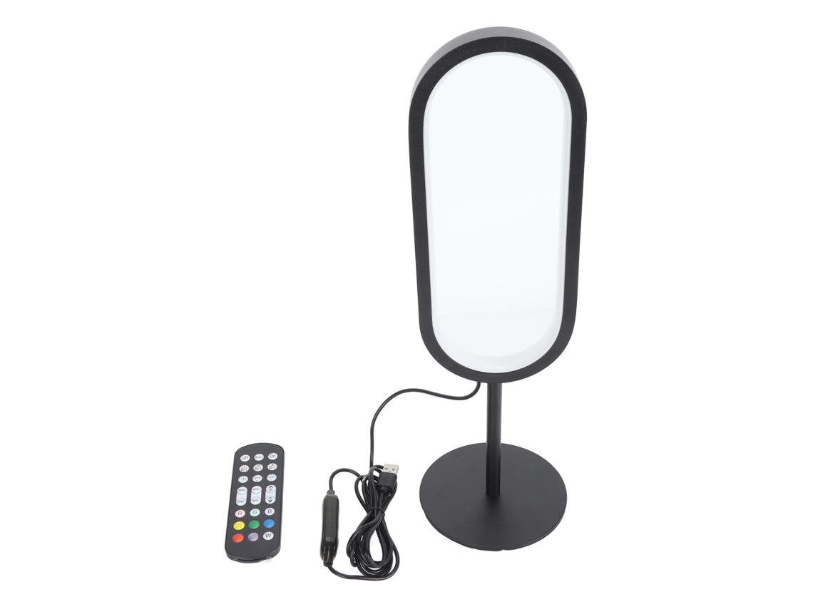 Lámpara De Ambiente Rgb Con Captura De Ritmo, En Forma De U, 38 Bombillas, 3 Modos, Control Usb, De Mesa, Ideal Para Sala De Estar O Dormitorio.