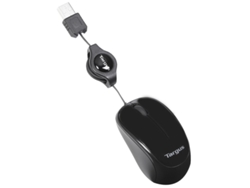 Ratón USB retráctil Targus Amu75eu de 1000 ppp, color negro