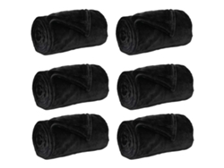Mantitas De Sofá 6 Uds Negro 220 X 240 Cm Lana
