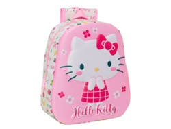 Mochila Infantil 3D HELLO KITTY Verde Rosa 27 x 33 x 10 cm