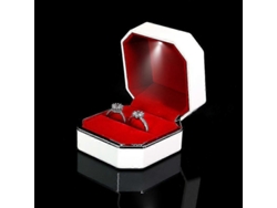 Caja para anillos con LED, expositor de anillos, joyero, caja para colgantes y collares. Hengjian