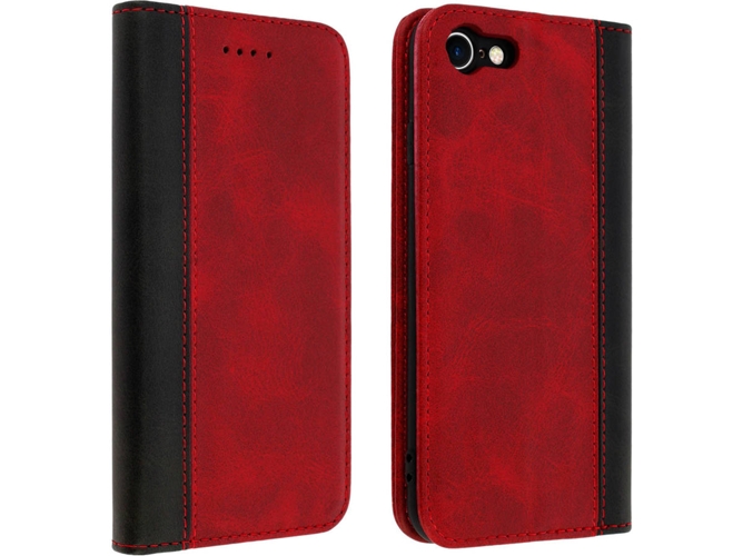 Funda iPhone 7, 8 AVIZAR Wallet Rojo