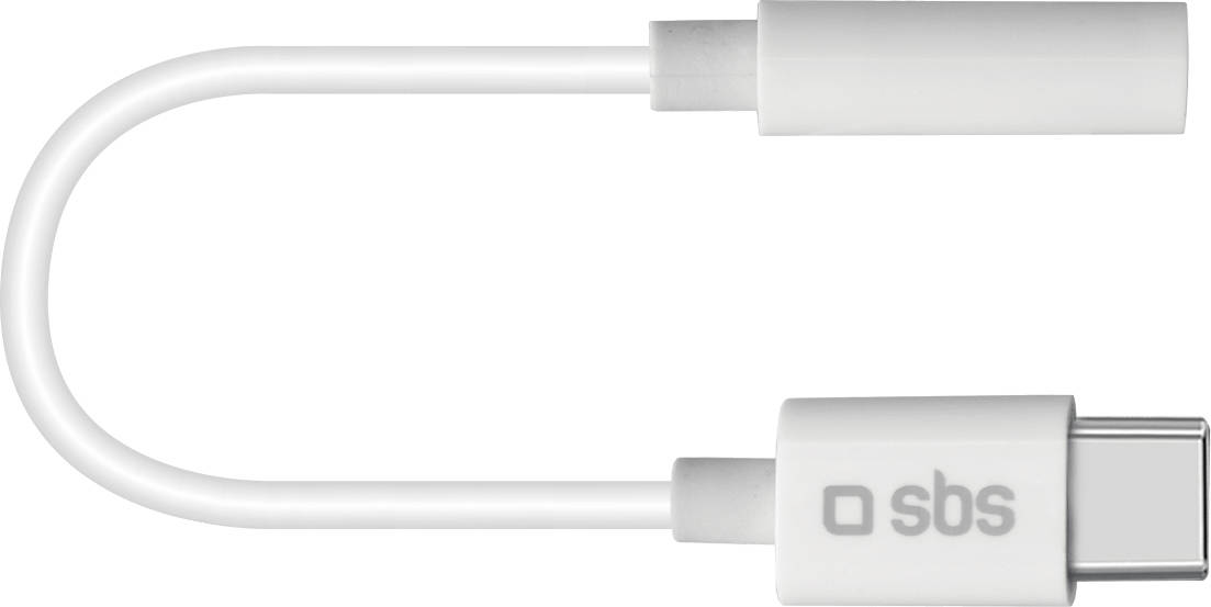 Adaptador Audio Type C - Jack 3.5 SBS Blanco