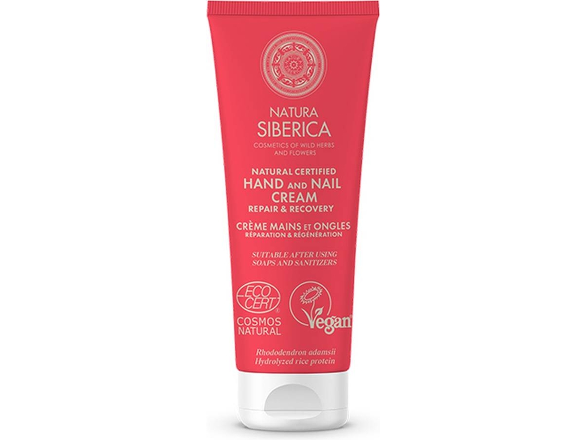 Crema de Manos y Uñas NATURA SIBERICA reparación y recuperación (75 ml)