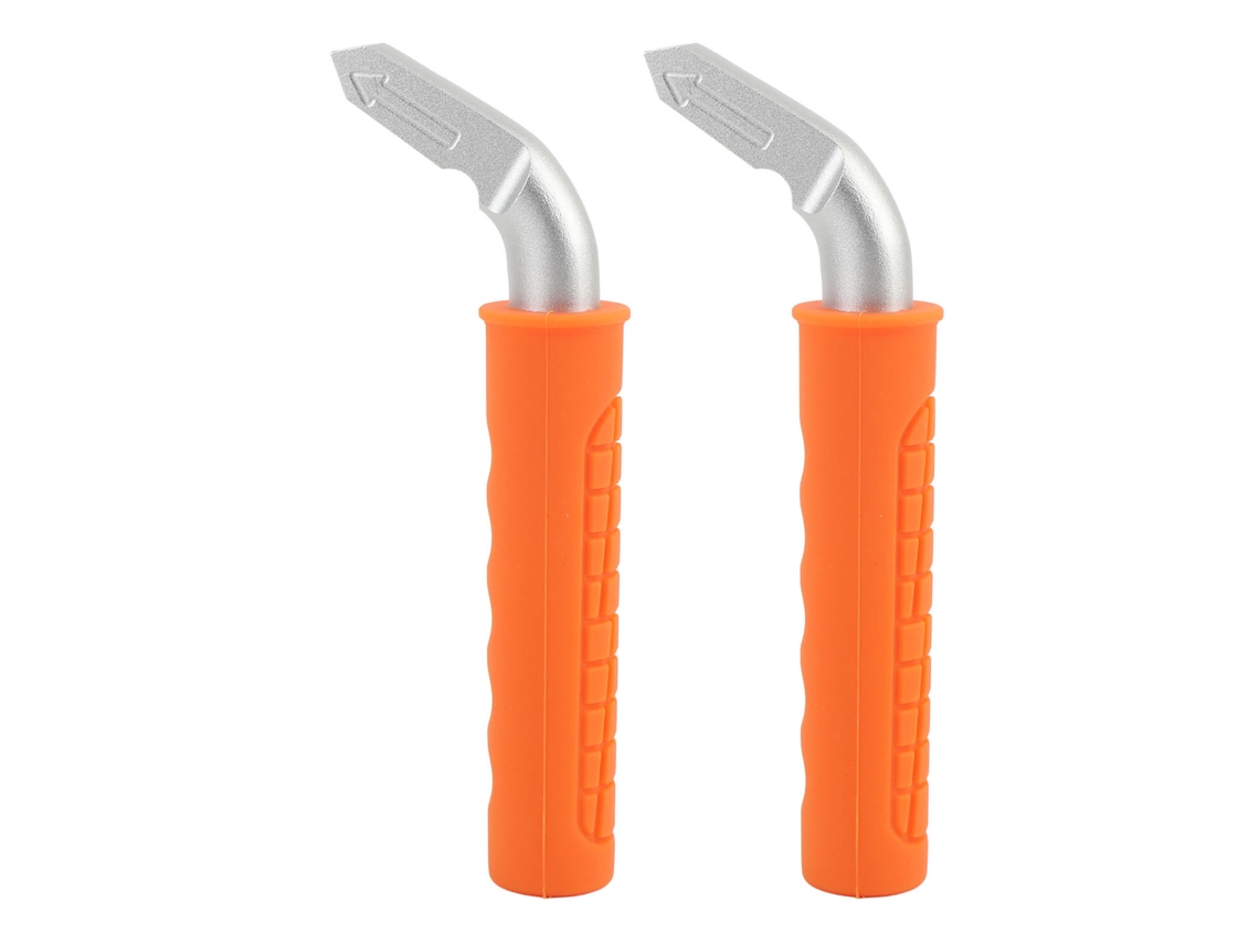 2pcs Auxiliar De Alça De Carro Anti-derrapante Portátil Suporte Para Entrada E Saída Veículo Laranja