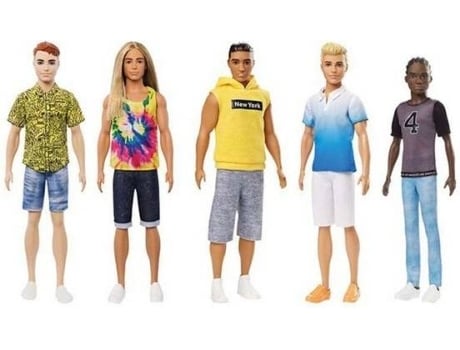 BARBIE: Fashionistas Ken 4 Checked Style (Edad mínima: 3 años - 1 Unidad - Envio Aleatório)