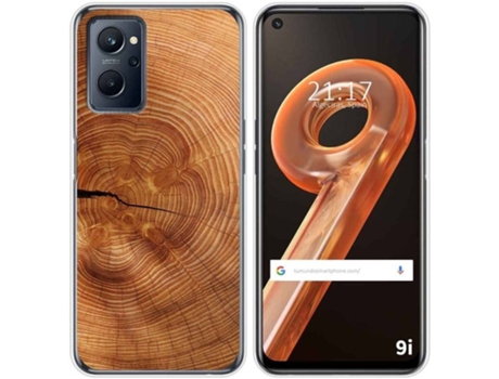 Carcasa Realme 9i TUMUNDOSMARTPHONE Dibujos Madera 04 Multicolor